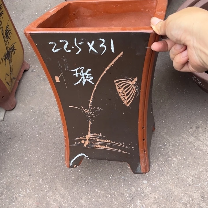 紫砂花盆紫砂花盆