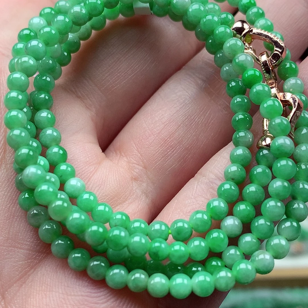 翡翠未镶嵌毛衣链翡翠