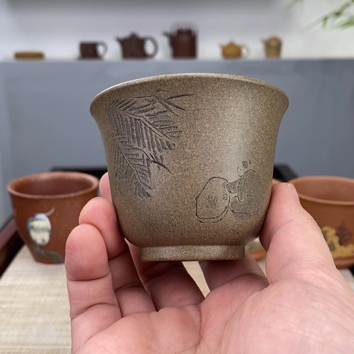 紫砂茶杯宜兴紫砂紫砂杯