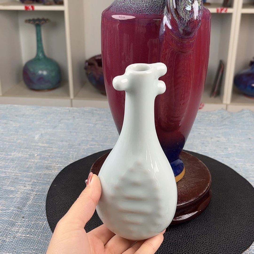 瓷片知音花器摆件