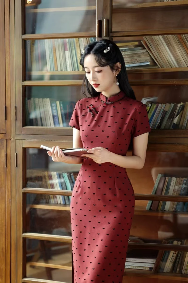 【倩倩直播间二号链接8月】请备注主播给的编码下单中国风长款旗袍