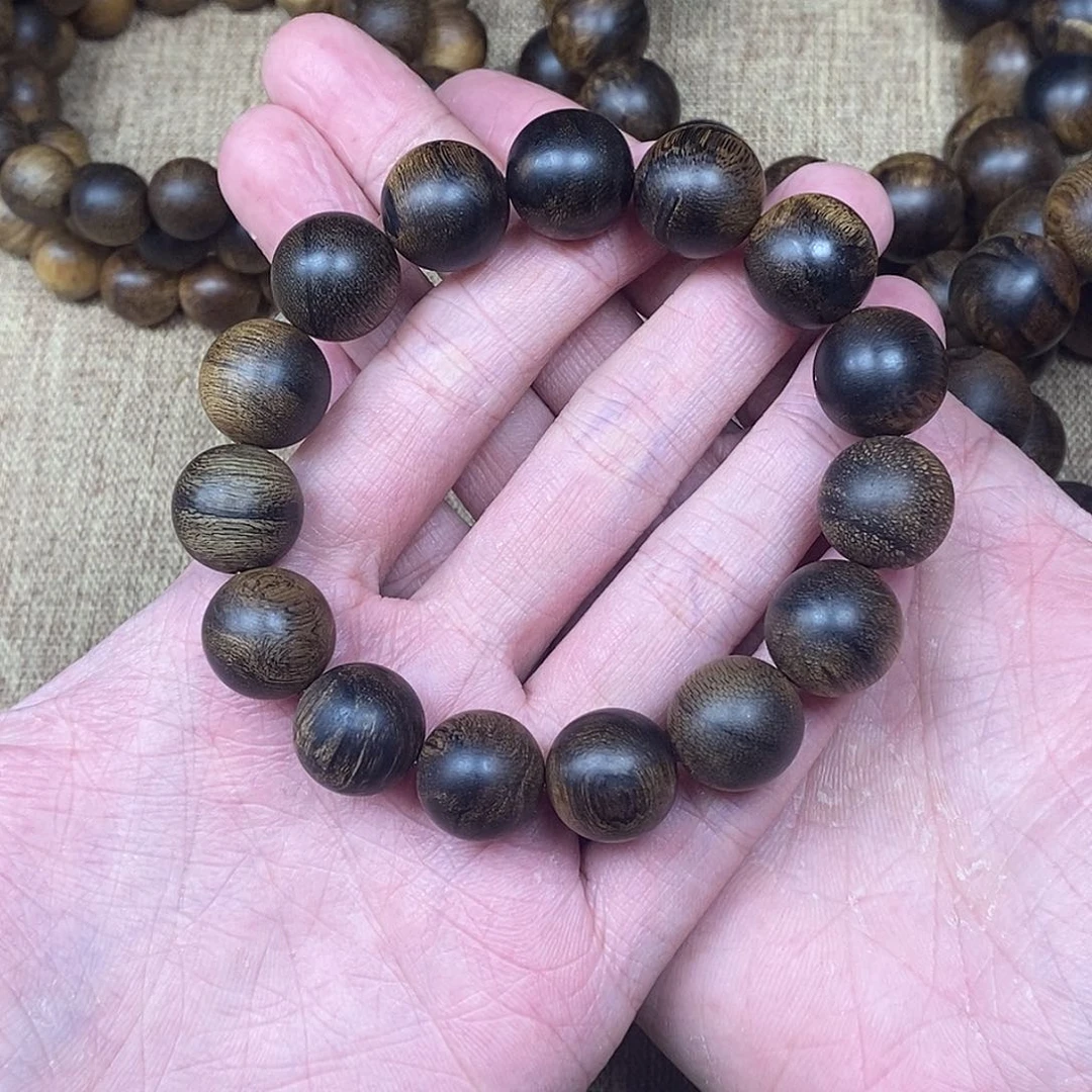 沉香手串S****范越南芽庄白棋楠