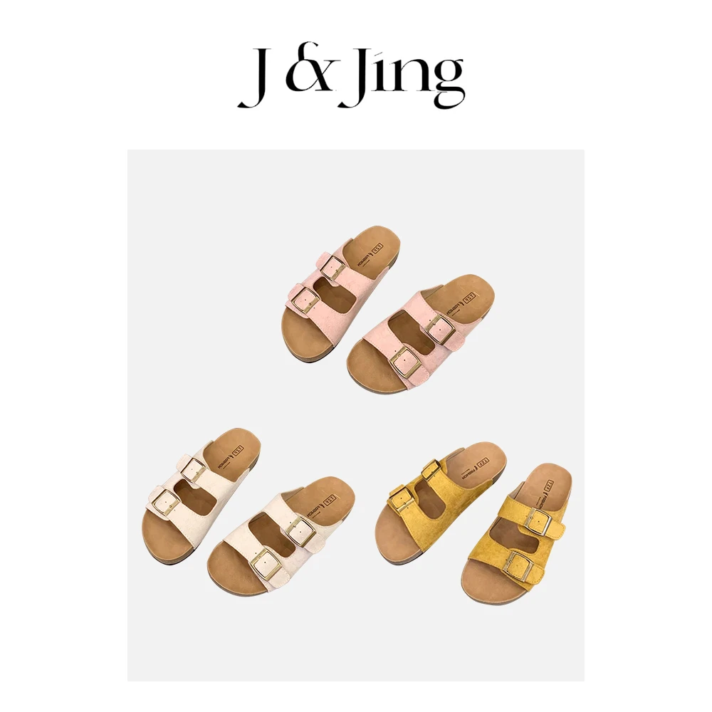 J&Jing-「舒适小博肯」-夏季舒适百搭休闲博肯拖鞋TT135