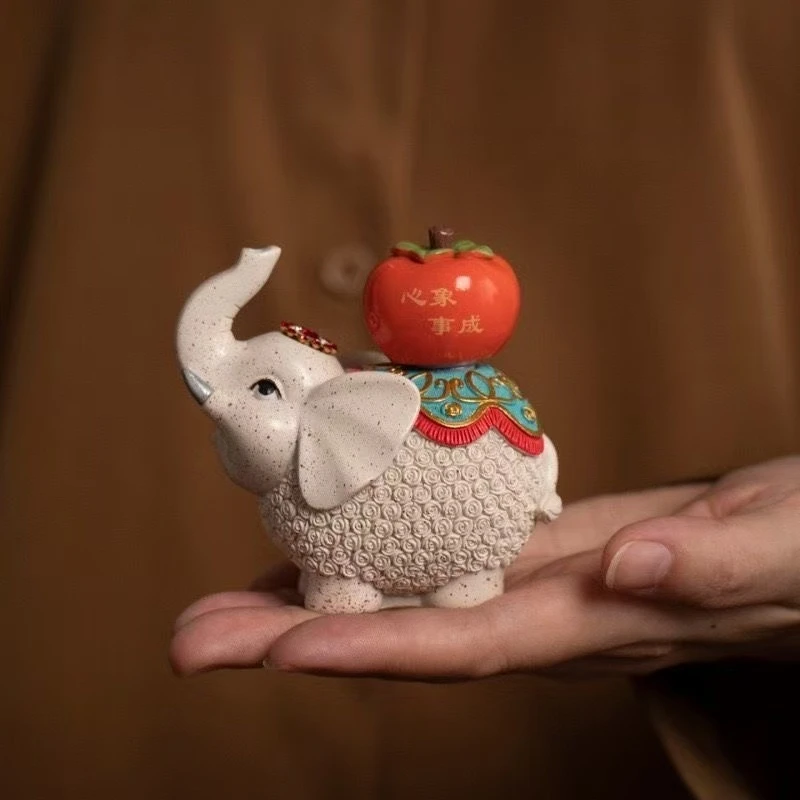 《心象事成》茶宠象摆件