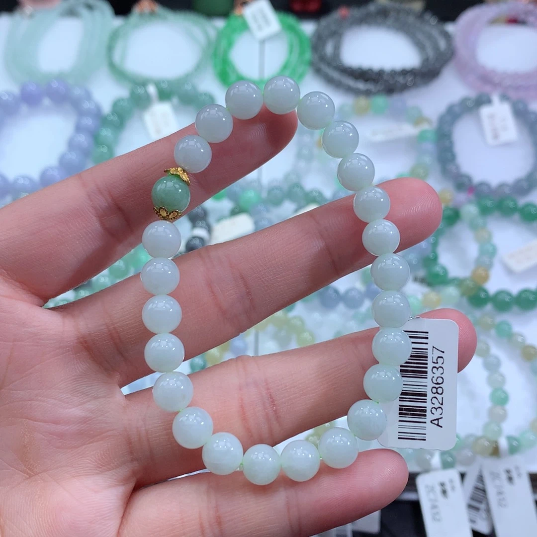 翡翠手链未镶嵌天然