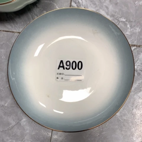 瓷描金8寸盘子4个900