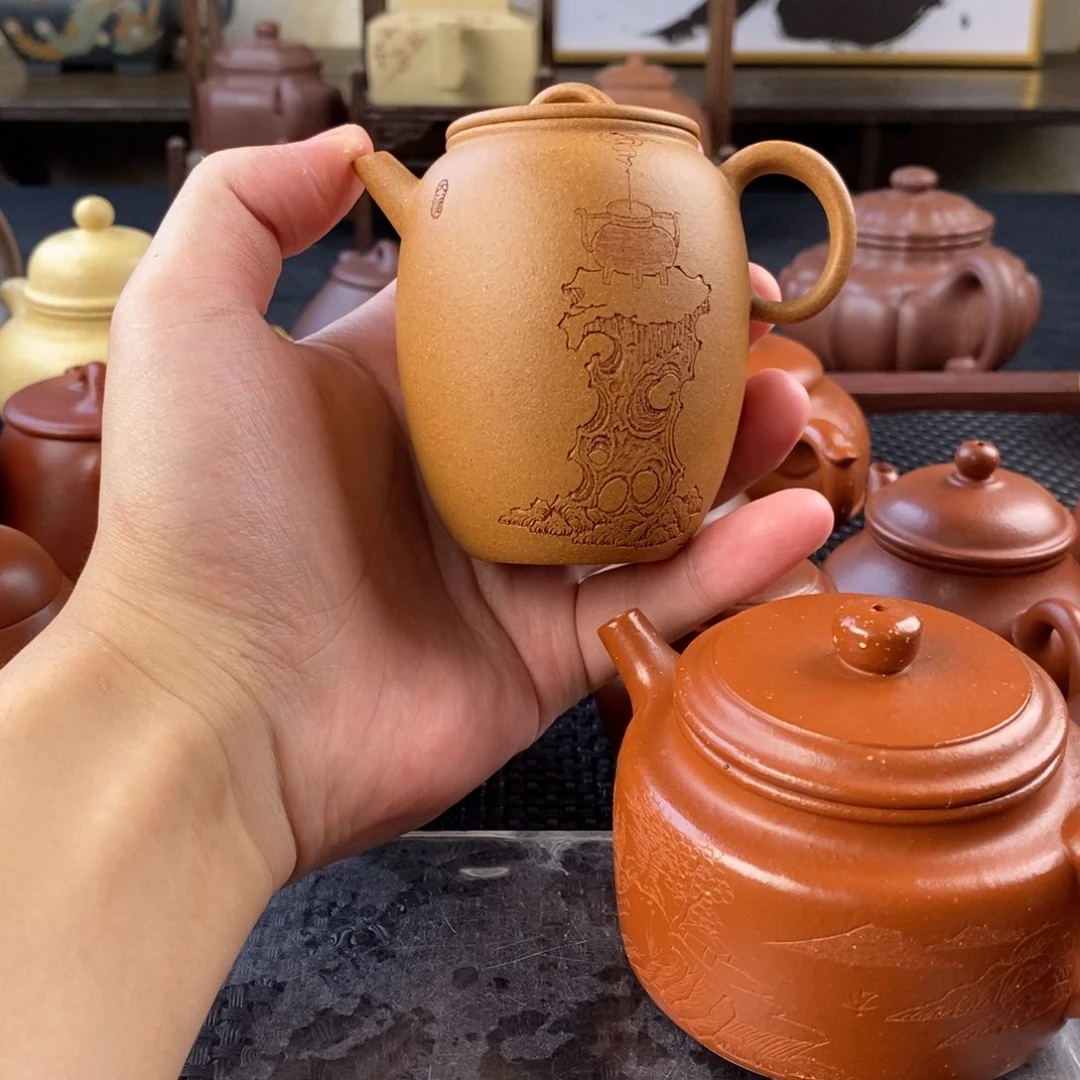 腰***斗茶壶紫砂宜兴紫砂壶艺术学院