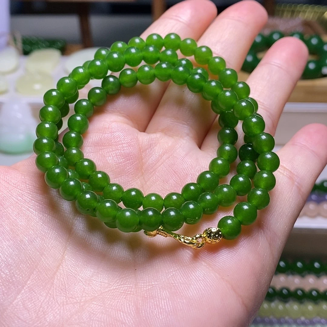 和田玉未镶嵌项链