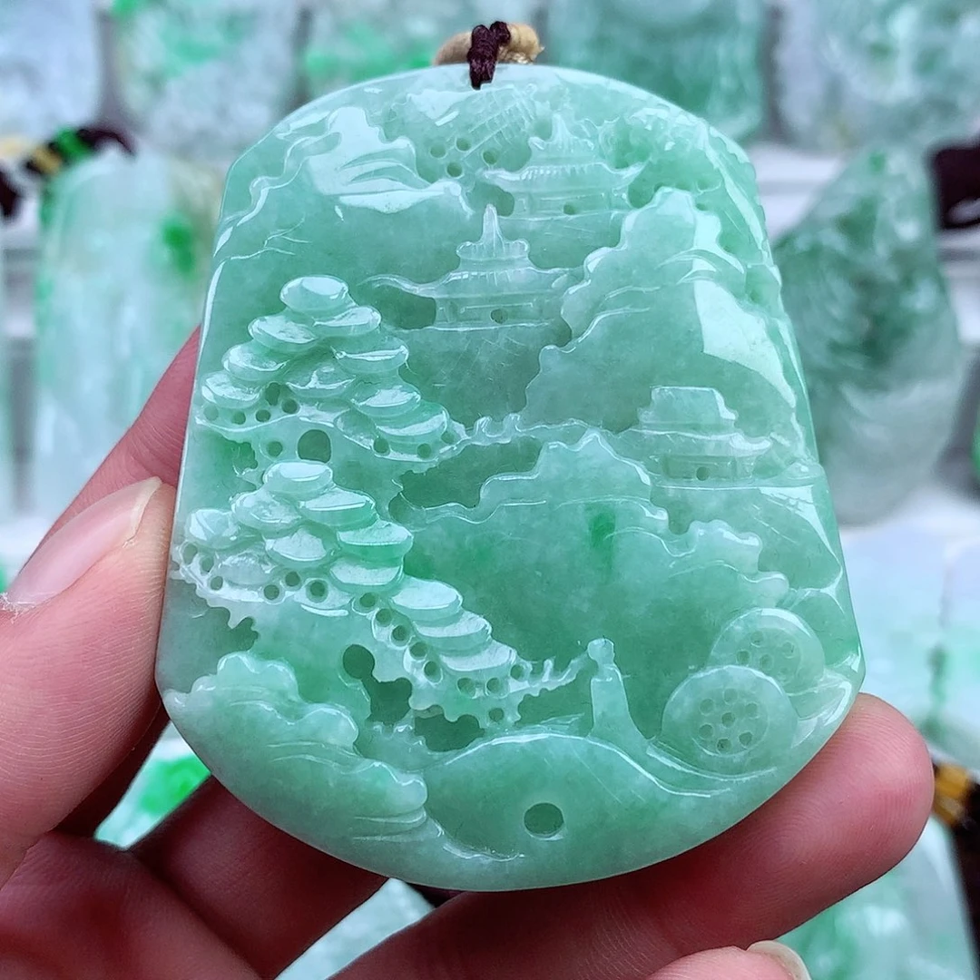 翡翠未镶嵌颈饰翡翠吊坠