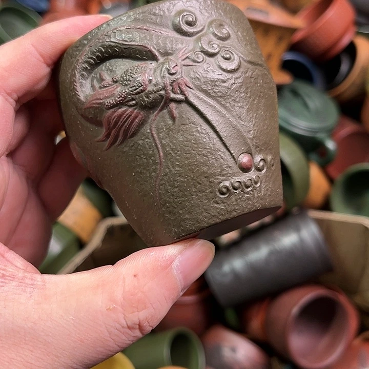 紫砂茶杯全手工紫砂主人杯