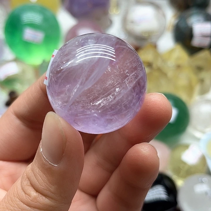 57克紫水晶球未镶嵌水晶