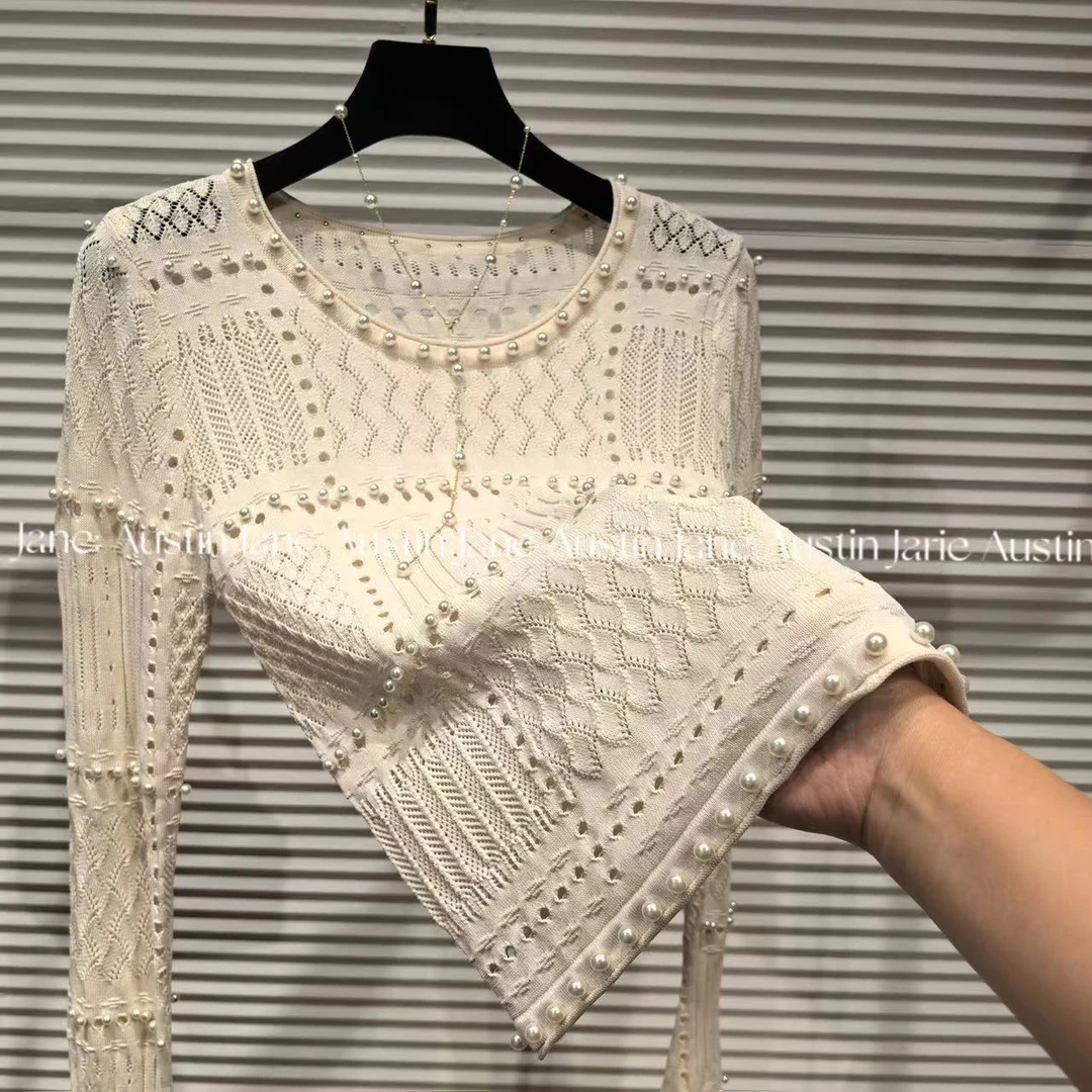 Jane Austin•(白珍珠)2025轻奢时尚显瘦塑身长袖气质女