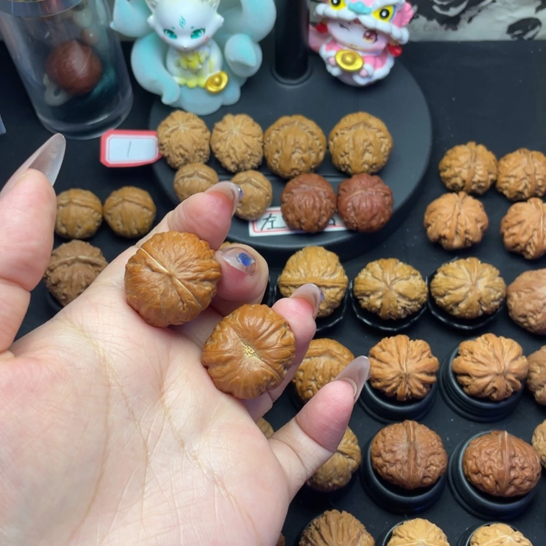 桃核吊坠14号红皮矮桩磨盘