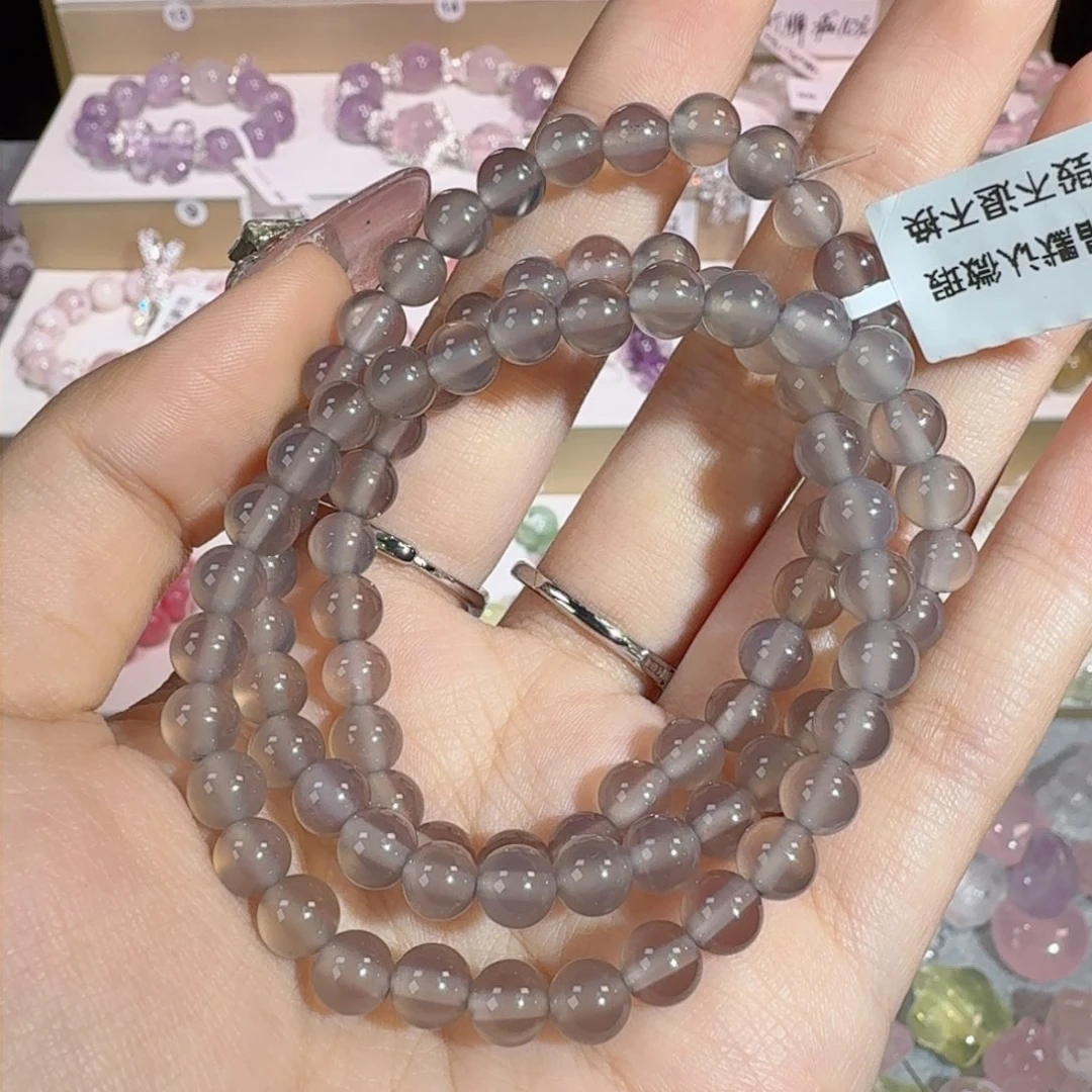 水晶手串未镶嵌玛瑙