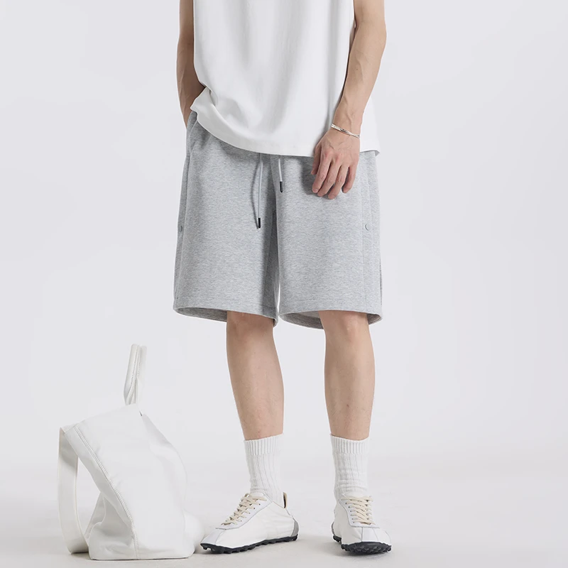 GCCDUPE77夏季百搭纯色潮流休闲高级感男装简约时尚短裤5630