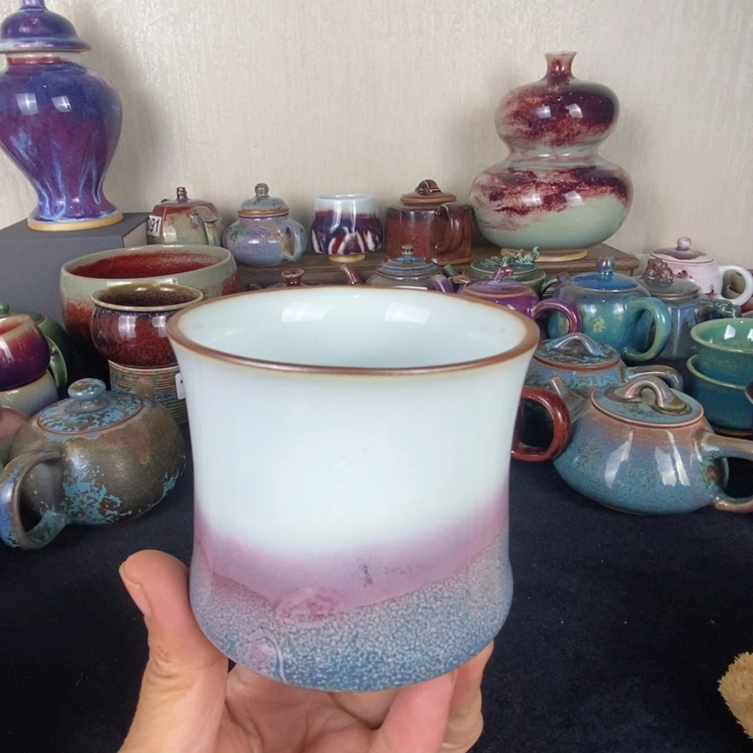 中国神后钧瓷茶具瑕疵处理