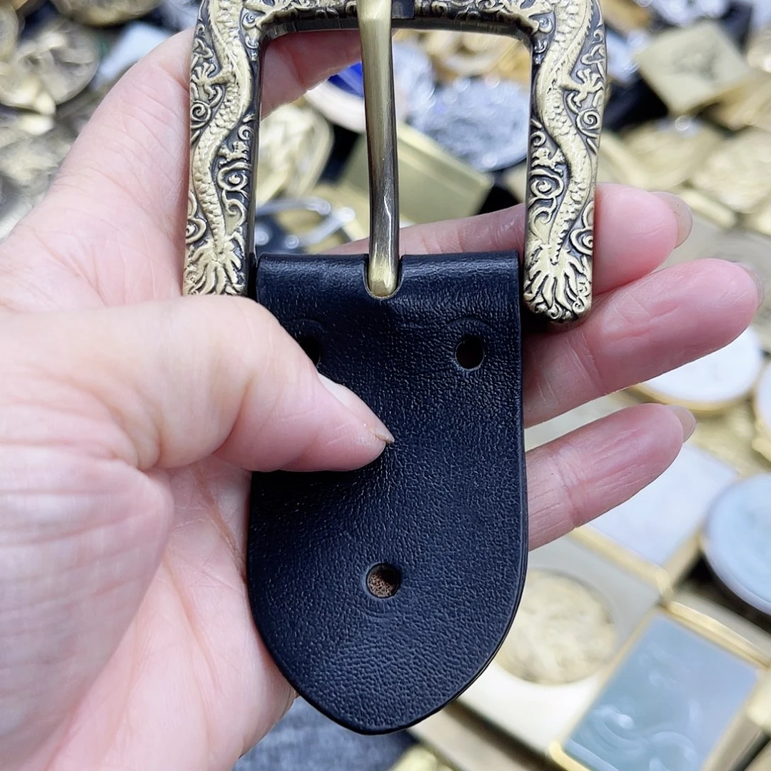 口子扣实心黄铜4.0宽