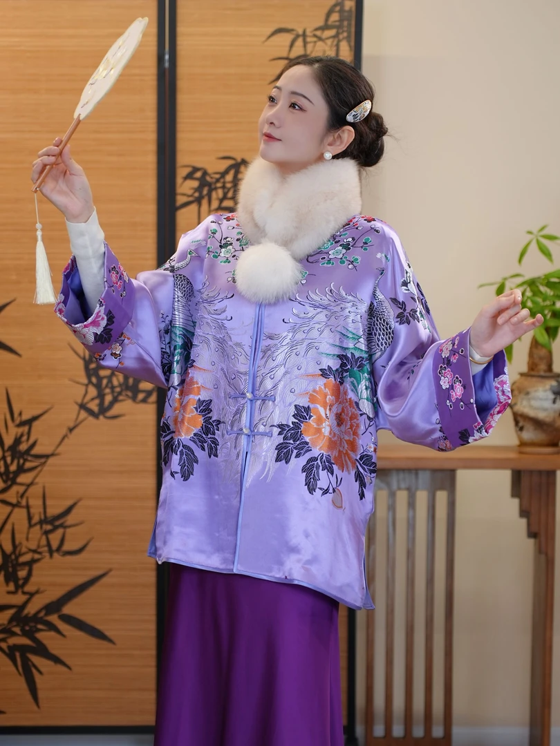 祉清原创老缎外套（老面料默认微瑕次，介意慎拍！）