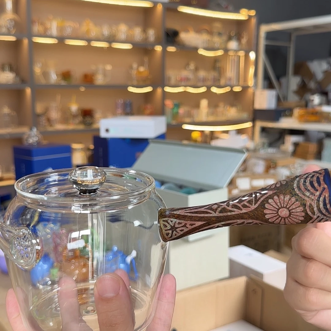 460莫兰侧把壶高硼硅玻璃