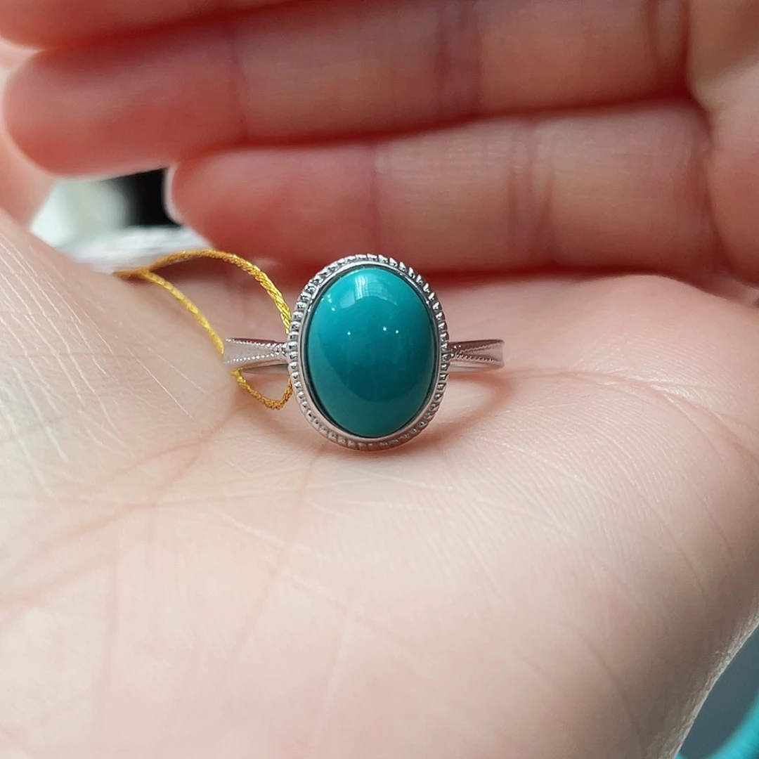 绿松石颈饰银S925镶嵌