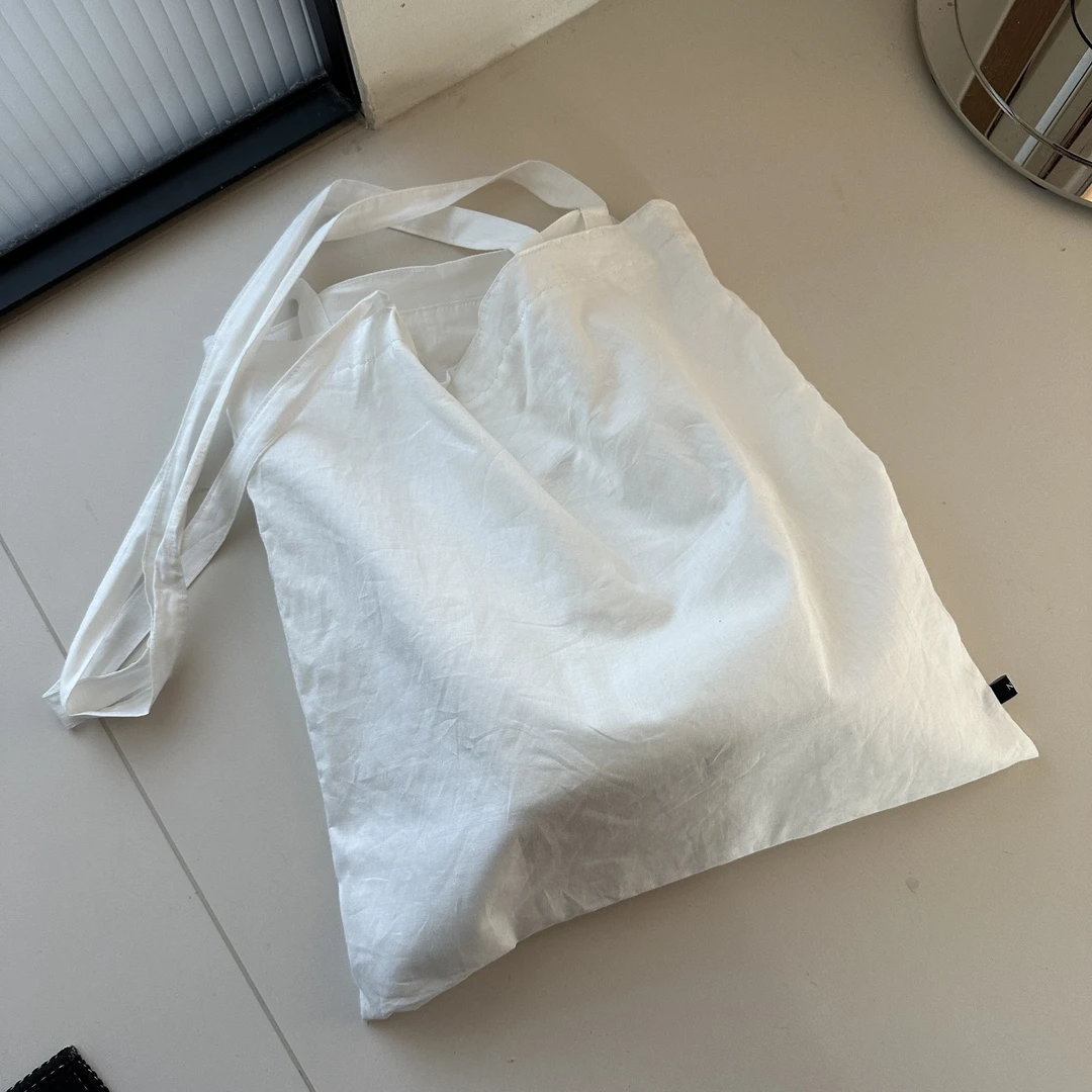 NNO小众品牌  白色 单肩帆布 包包2380-1