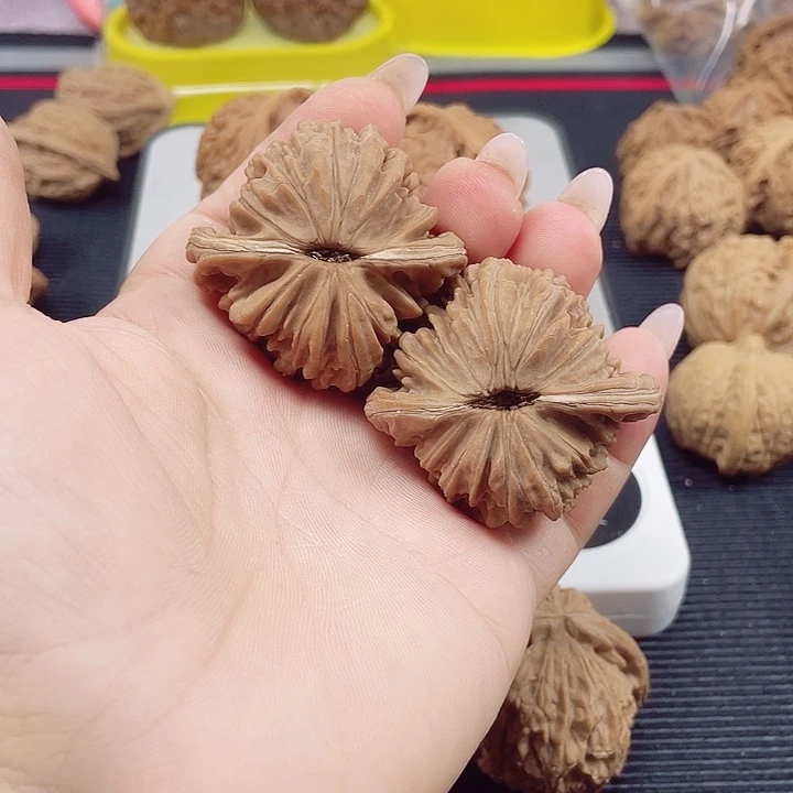 把件文玩核桃45全品四座楼