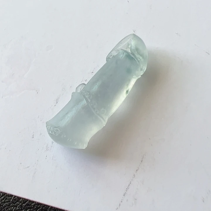 定制翡翠未镶嵌高冰起刚竹节