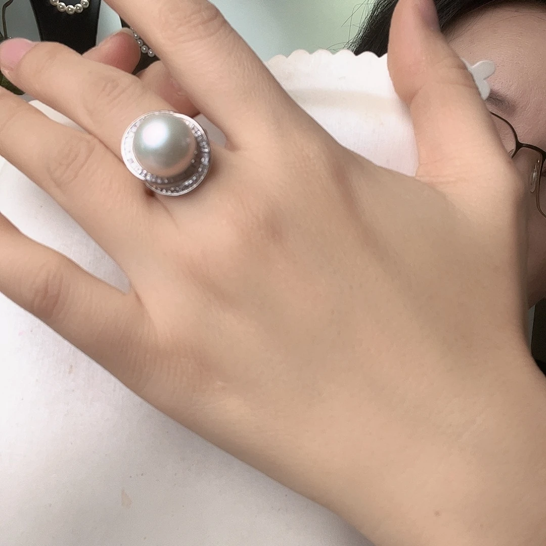 戒指未镶嵌淡水珍珠