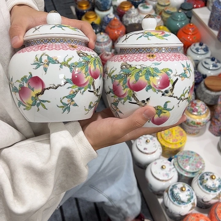 茶叶罐陶瓷家用储物罐瑕疵福利品介意勿拍