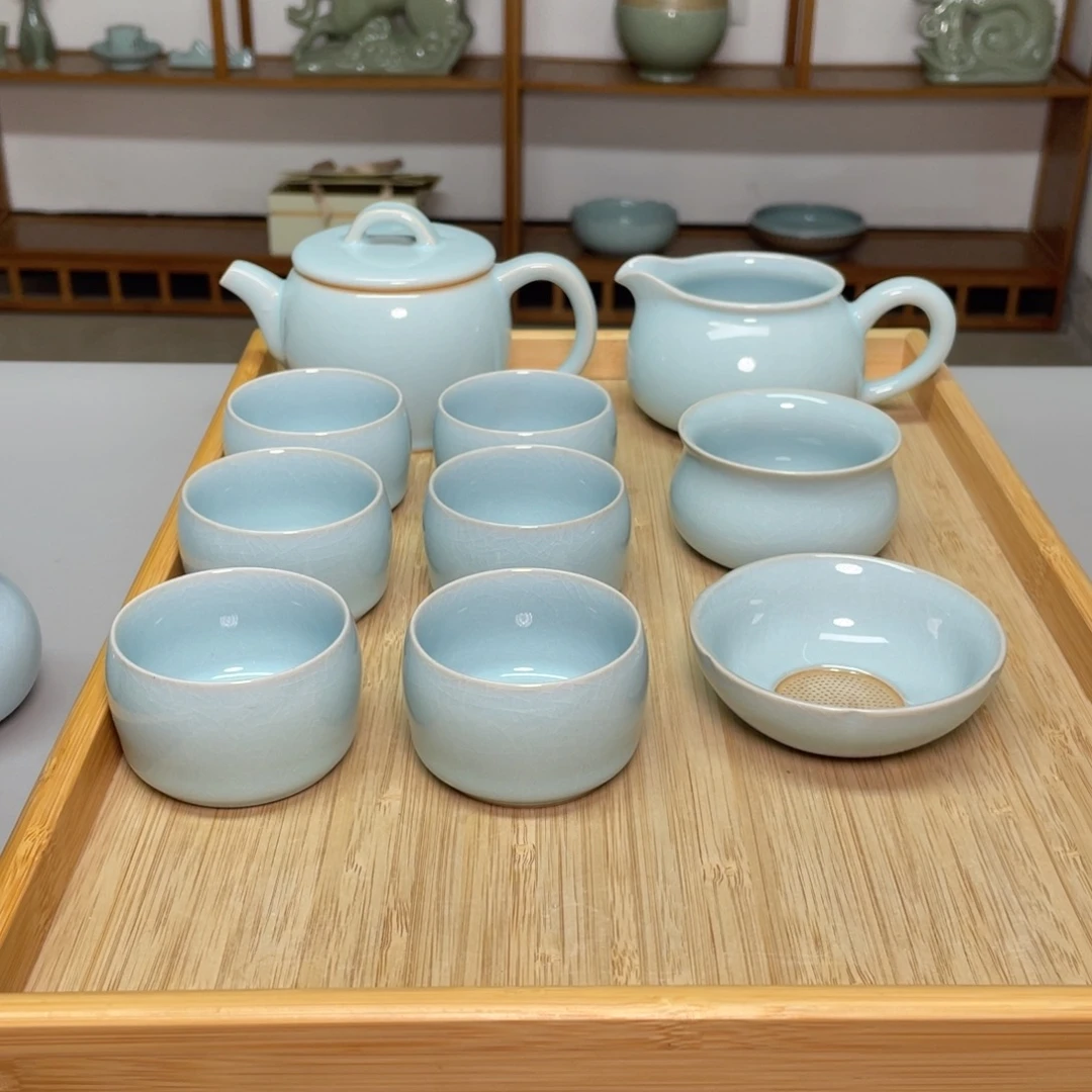 瓷汉瓦壶套装带礼盒