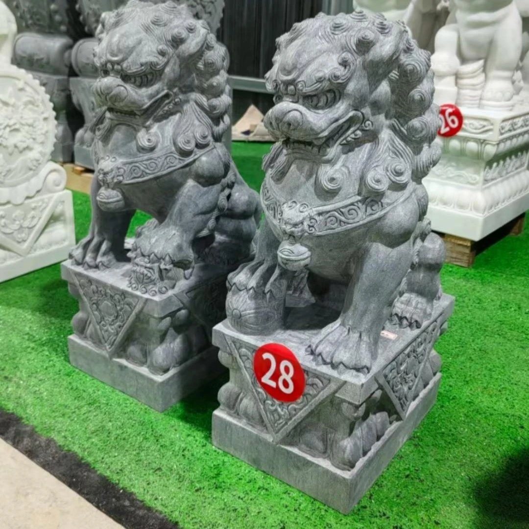 石头狮子家用石狮子一对