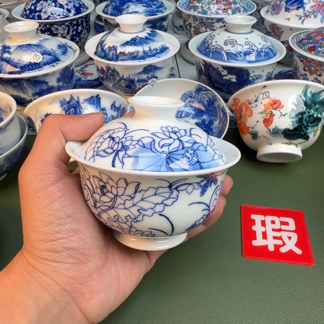 纯手工纯手绘茶具265开片