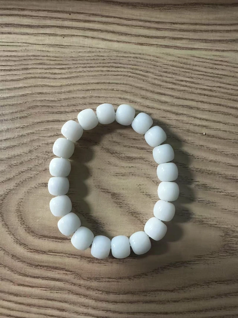 新疆和田玉 白玉 单圈手串