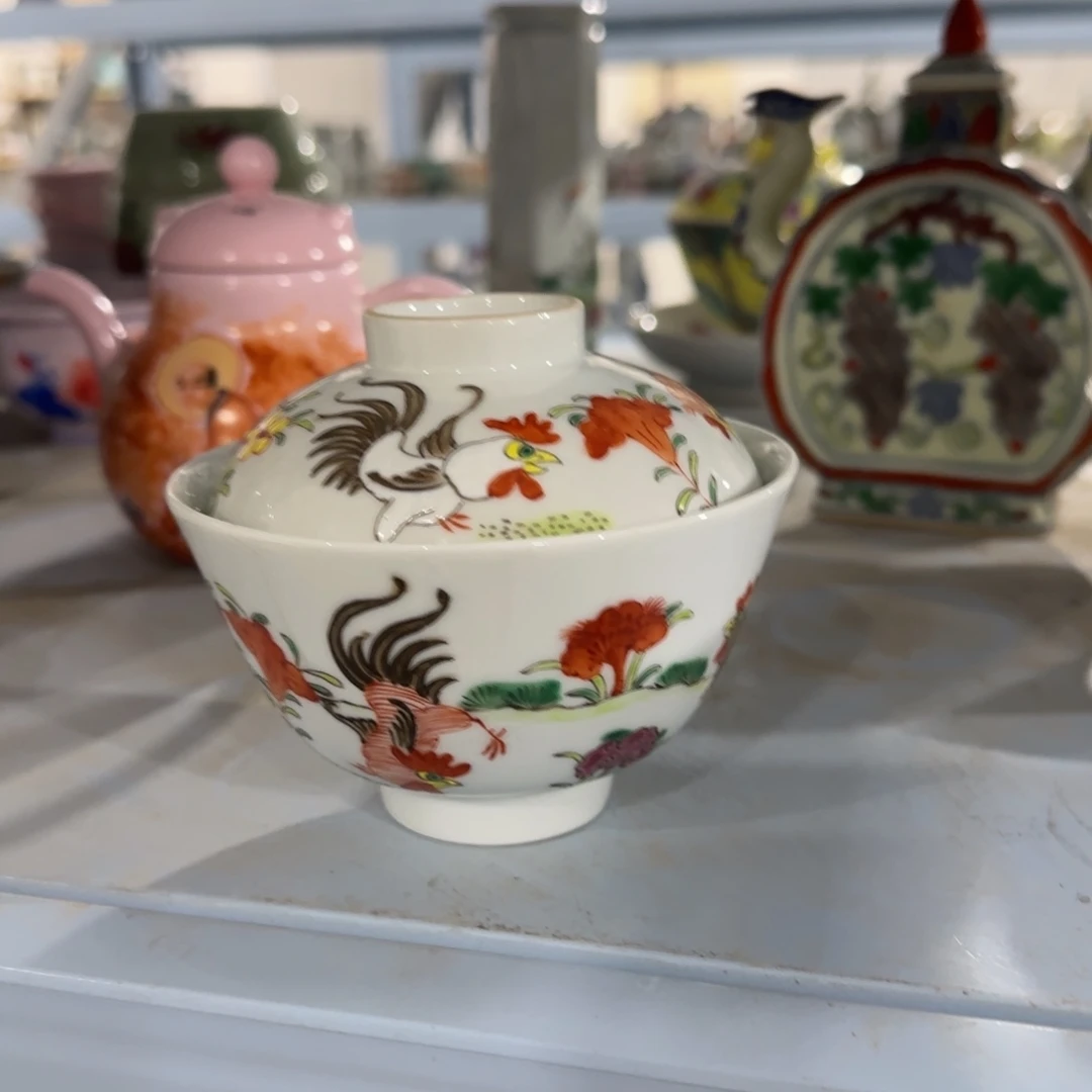 手绘瓷器，全部处理