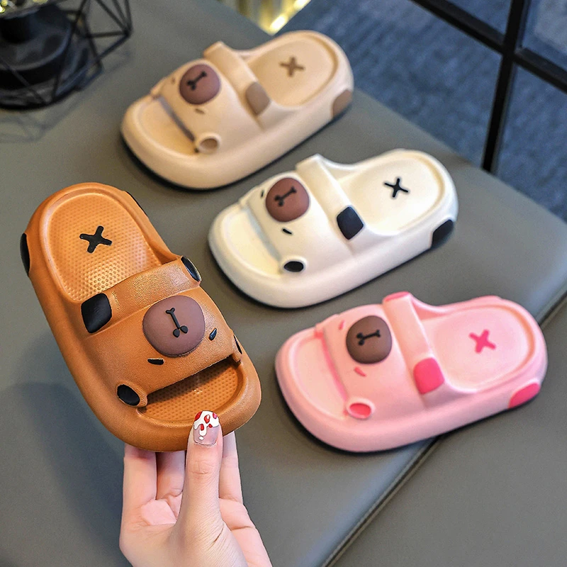 卡皮巴拉儿童拖鞋女童夏季室内家居洗澡防滑小孩男宝宝亲子凉拖鞋