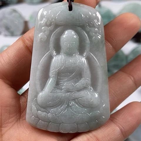 翡翠颈饰未镶嵌阿尼陀佛福利