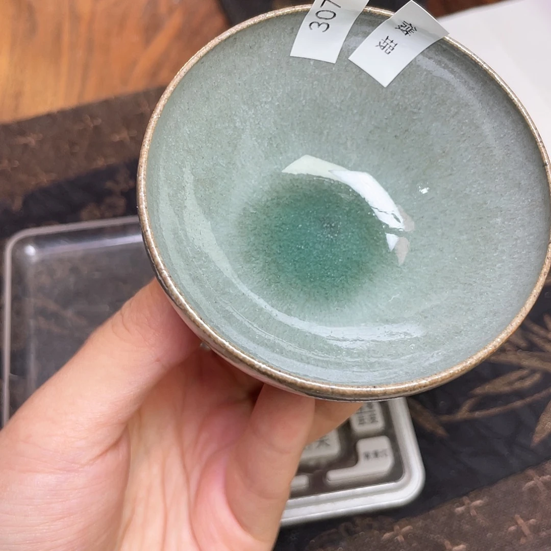 ****)茶盏307 福临号建盏柴烧薄胎微瑕