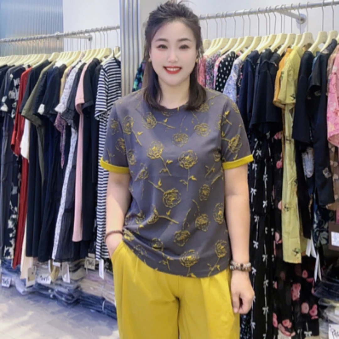 65533修身型短袖宽松型T恤女款夏季