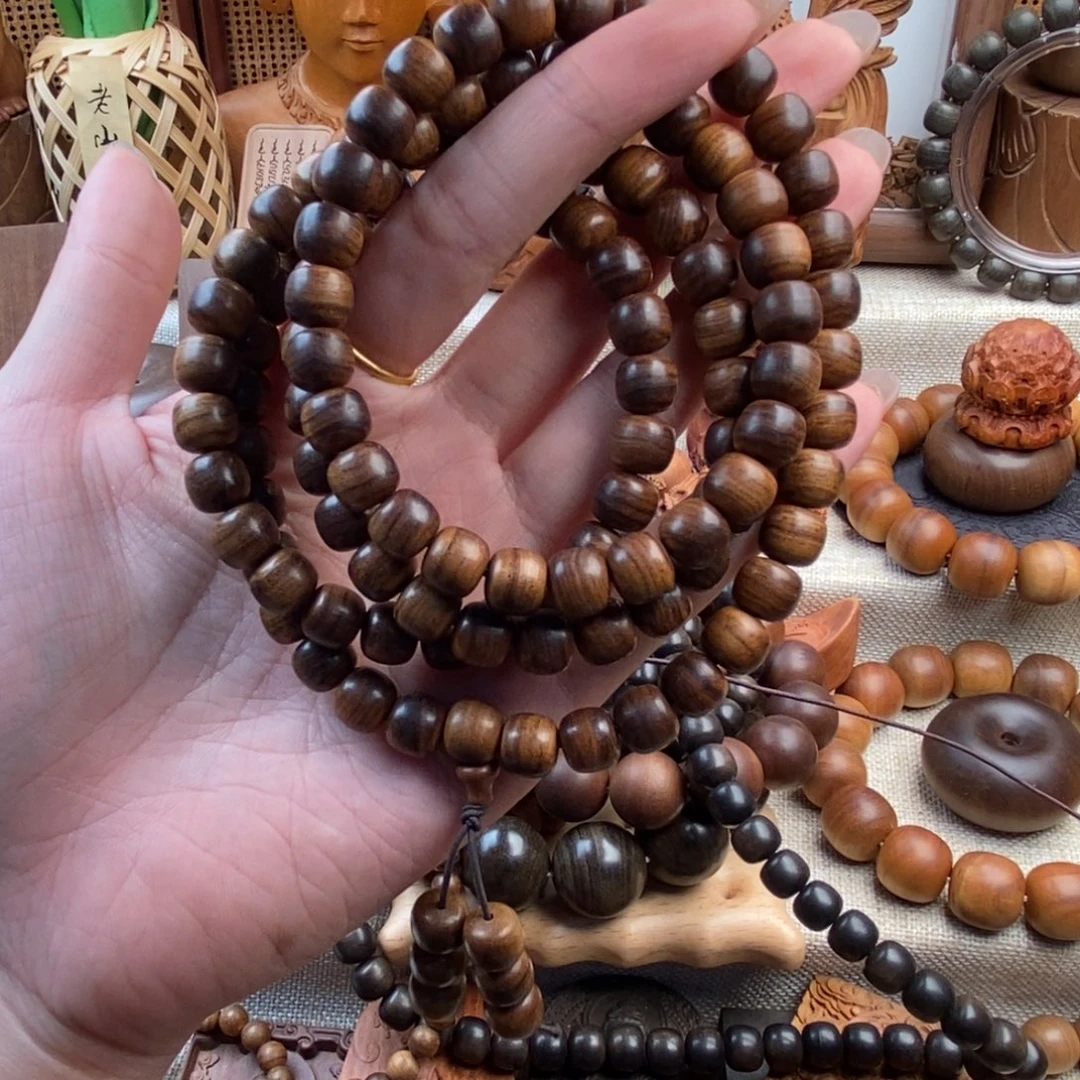 玉***轩檀香木手串/手链印度正区迈索尔，老山檀香，奶香0809