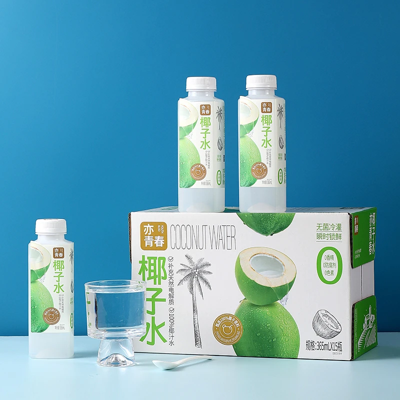 天然100%椰子水非浓缩果蔬汁清爽瓶装