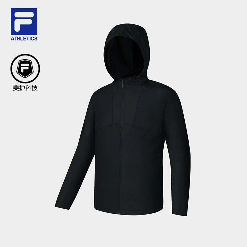 Fila/斐乐男子夏季新款【防晒透气】运动健身连帽外套A11M537703F