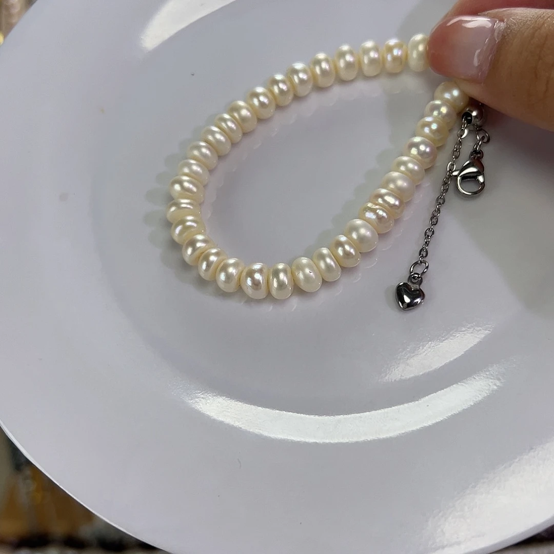 淡水珍珠手绳钛钢