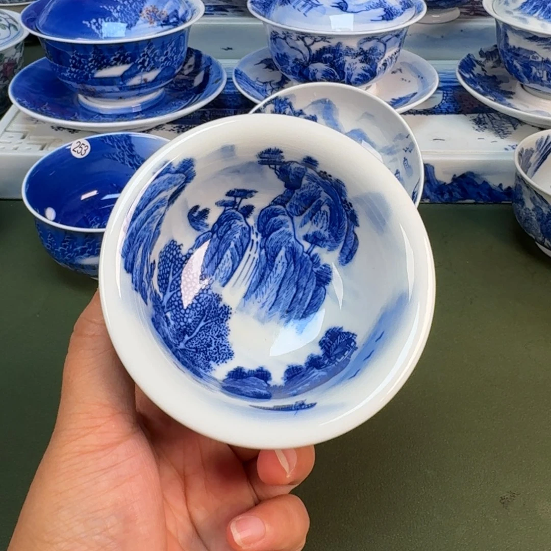景德镇纯手绘茶具圆圆263
