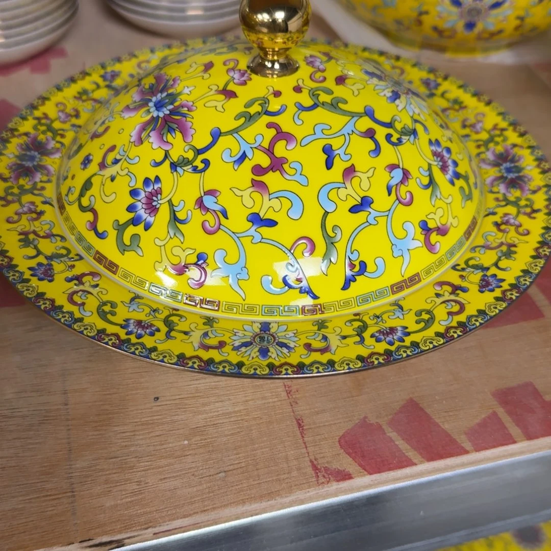 志***瓷景德镇珐琅彩餐具。。。
