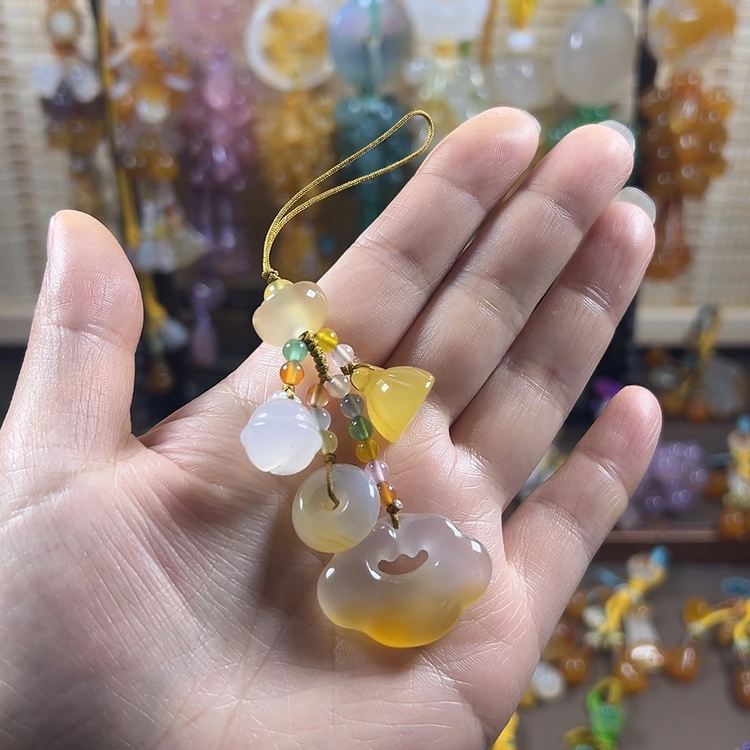 玛瑙/玉髓未镶嵌车挂