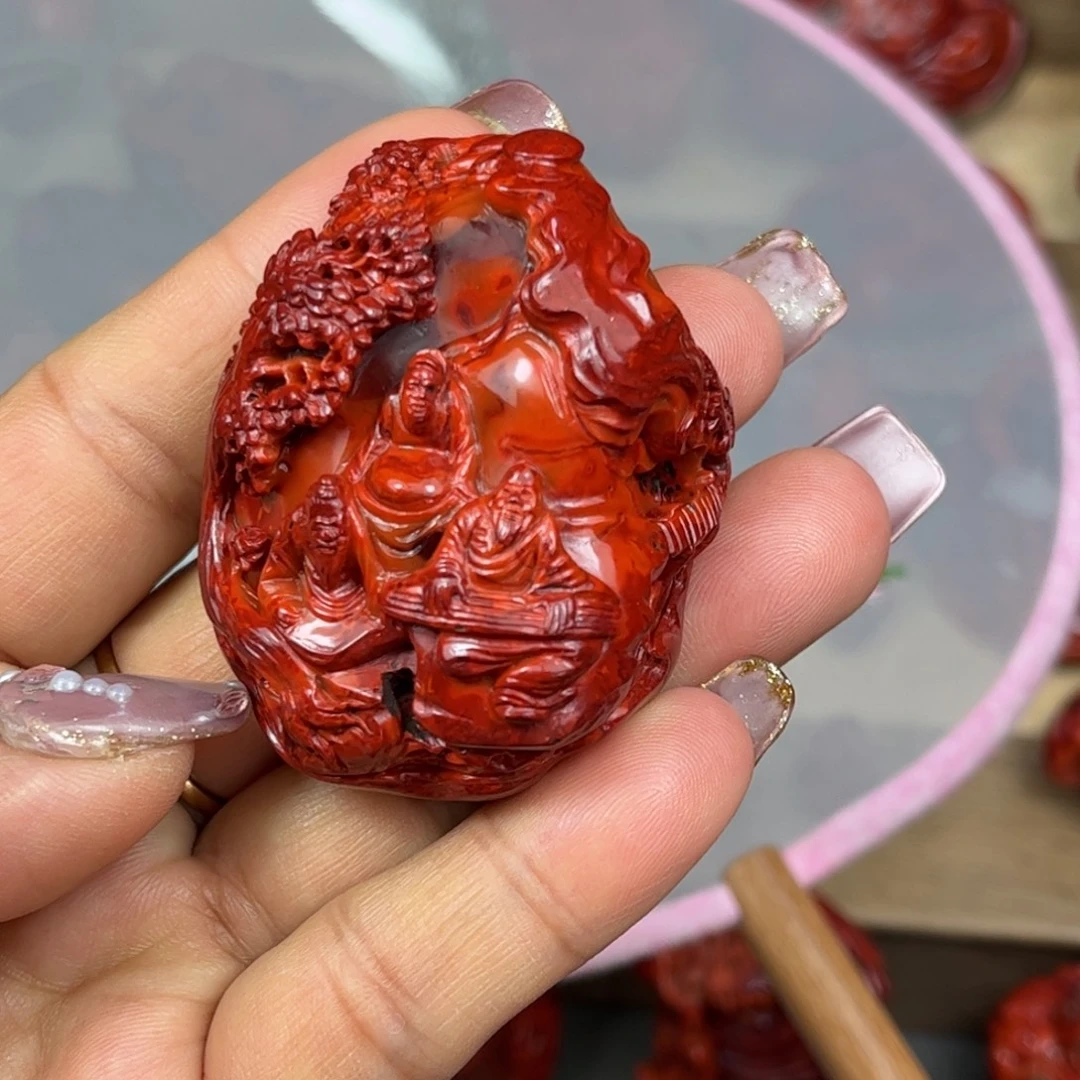 南红玛瑙未镶嵌吊坠