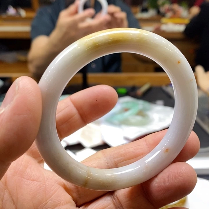 翡翠未镶嵌手镯翡翠手镯53-55，卡10