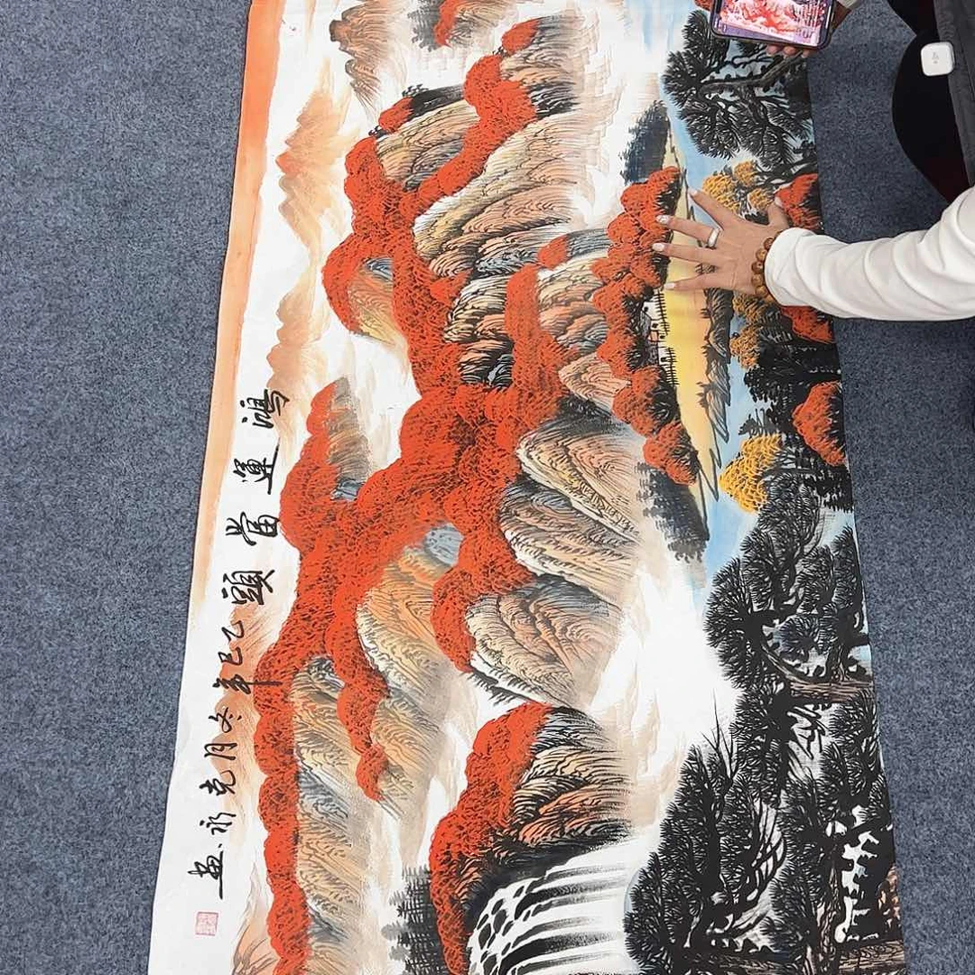 国画国画作品宣纸纯手绘