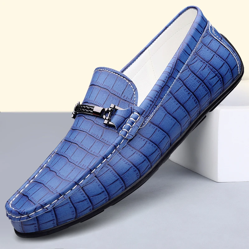 豆豆鞋夏季透气男鞋薄款软底耐磨男士皮鞋休闲百搭一脚蹬懒人鞋子