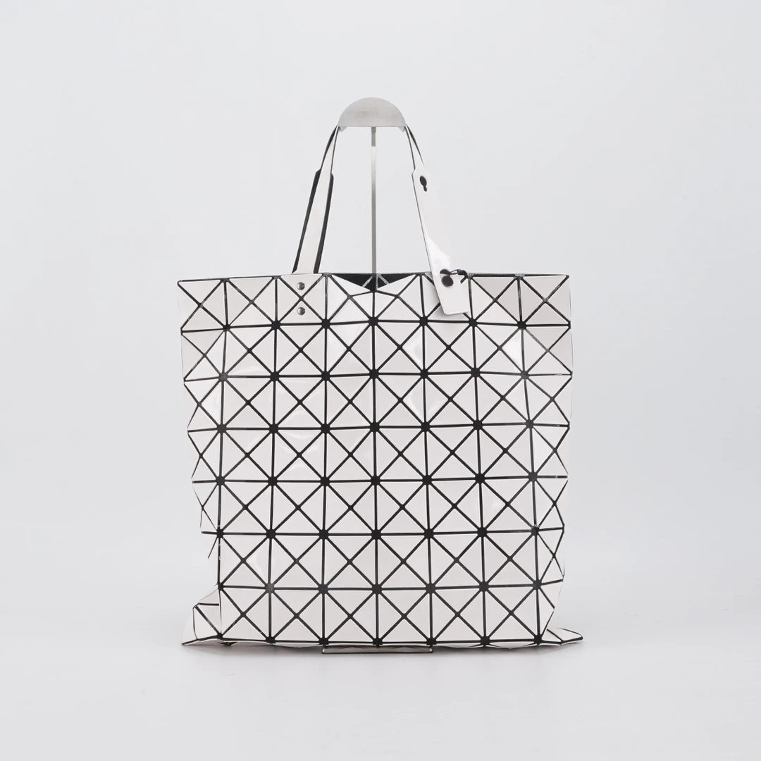 95新 Issey Miyake/三宅一生 八格PVC托特包【静文2】BGB600050009